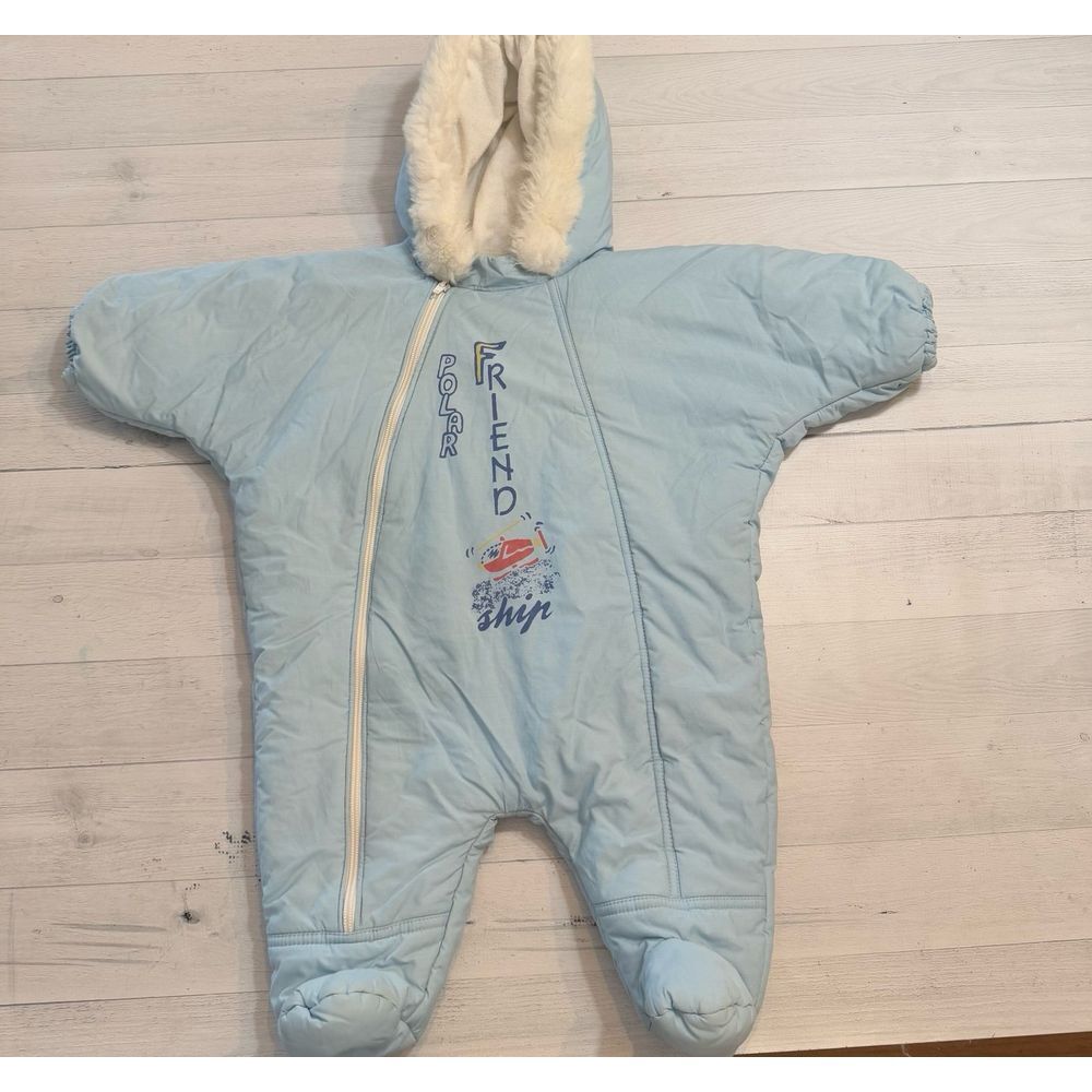 Baby light blue winter bunting infant‎
